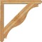 Ekena Millwork Funston Craftsman Rough Sawn Bracket w/ Offset Brace, Western Red Cedar, 6"W x 48"D x 48"H BKT0604X48X48FST04RWR - alternate 3